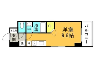 ソルレヴェンテ八戸ノ里【10階】の間取り