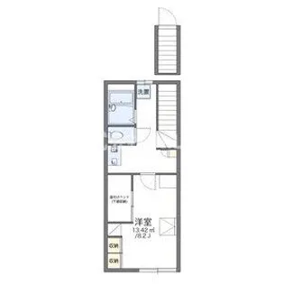 レオパレスさちB【1階】の間取り