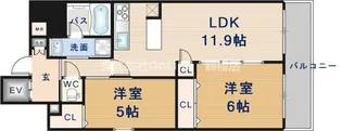 ルチアーナ今里【5階】の間取り