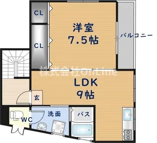 コーポウエムラ【3階】の間取り