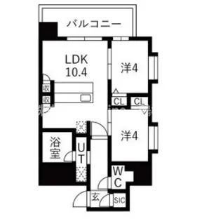 スプランディッド玉造【8階】の間取り