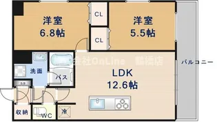 オリエンテム【10階】の間取り