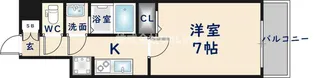 D.Clarest玉造【2階】の間取り