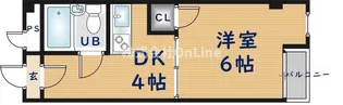小阪本町ロイヤルハイツ【3階】の間取り