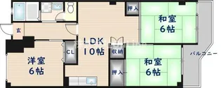 マンション辻田【1階】の間取り