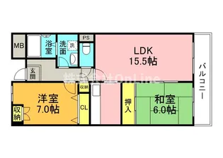 コンフォートヴィラ緑橋【7階】の間取り