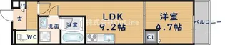 ルクレール菱屋【2階】の間取り