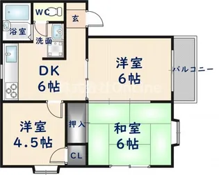 ベネルックスWESTEN【2階】の間取り