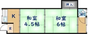 パル末広【2階】の間取り