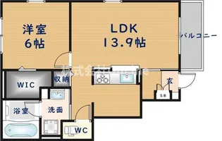 ドミールナンキEAST【1階】の間取り