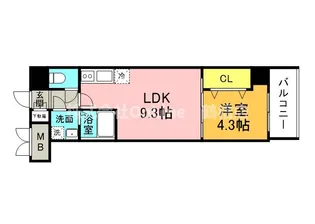 グランパシフィック北巽【3階】の間取り