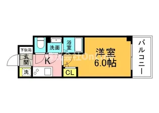 エスリードレジデンス大阪天王寺【12階】の間取り
