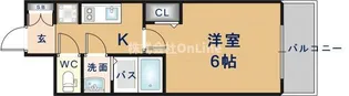 プレサンス新深江ディレット【2階】の間取り
