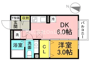 サンクレール志紀【1階】の間取り