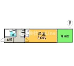 長瀬レーベンハイム【1階】の間取り