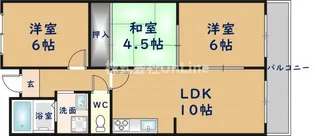 ガーデンフラットカメリア【3階】の間取り