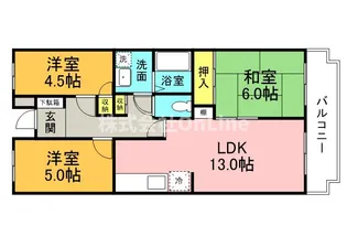 アルベーロ和生【4階】の間取り