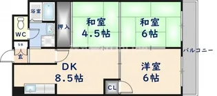エトワールハイム川本【5階】の間取り