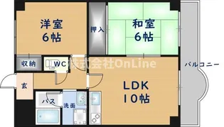 GRAND STEADY八戸ノ里【2階】の間取り