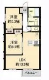 ファヴォリート志紀南【1階】の間取り