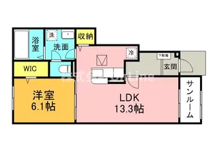 大阪府東大阪市若江西新町3丁目【アパート】の間取り