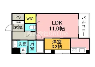ベリーウェルⅢ【9階】の間取り