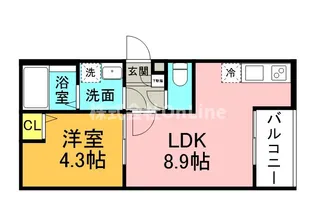 アークティカ小路【2階】の間取り