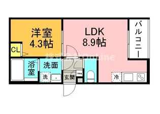 アークティカ小路【3階】の間取り
