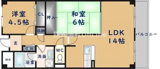 メゾンマルソー【4階】の間取り