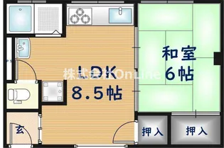 ダイワ高井田ビル【2階】の間取り