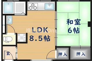 ダイワ高井田ビル【2階】の間取り