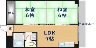 沼ハイツ【4階】の間取り