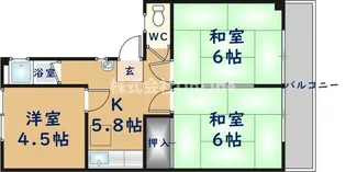清光マンション【3階】の間取り