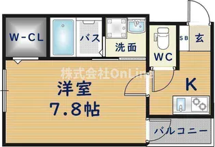 アッシュメゾン林寺【1階】の間取り