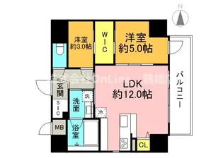 La CASA 上汐【10階】の間取り
