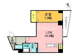 プレミアム長瀬駅前【3階】の間取り