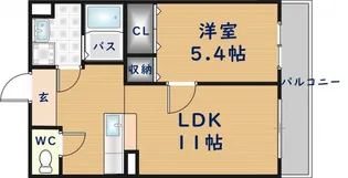 リバーサイド金岡六番館【2階】の間取り