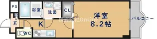 ルミエール八尾 Ⅱ【9階】の間取り
