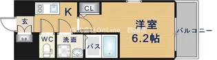 エスリードザ・グレア大阪【9階】の間取り
