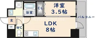 リアライズ布施駅前【2階】の間取り