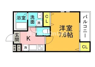 フジパレス城東諏訪ノースⅡ番館【1階】の間取り