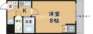 ヤノ若江ハイツ【3階】の間取り