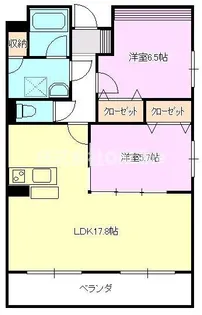 モデスト【3階】の間取り