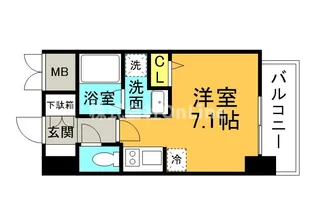 セイワパレス玉造駅上【13階】の間取り