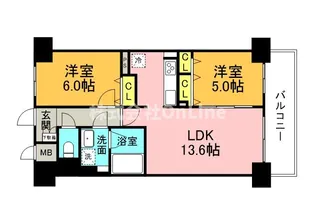 F-TAMATSUKURI【4階】の間取り