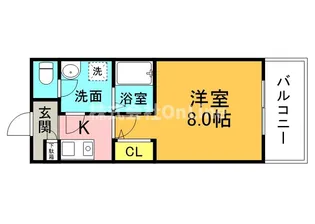 クレスト舎利寺【1階】の間取り
