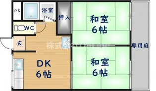 田中・大村ハイツ【2階】の間取り