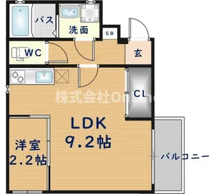 RIFF阪急神崎川【3階】の間取り