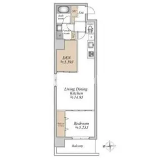 GLAM STELLA松屋町【5階】の間取り