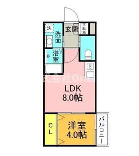 H-maison衣摺Ⅱ【3階】の間取り